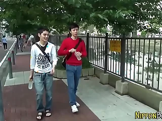 Asian twink cum imperceivable